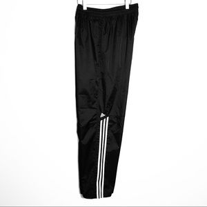 Adidas Athletic Sport Black White Comfortable Pants L